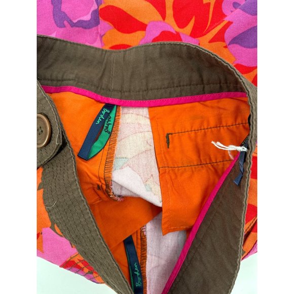 Boden Floral Boho Button Front Mini Skirt Cotton Size 10 - Picture 7 of 10